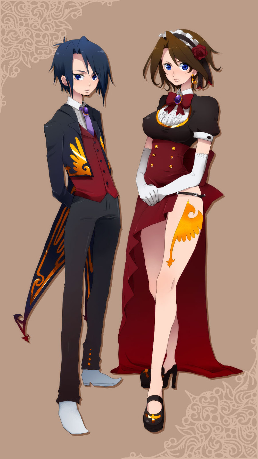 shannon and kanon (umineko no naku koro ni) drawn by hattori_masaki