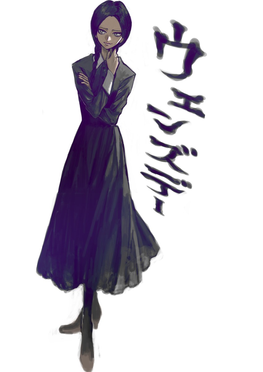 wednesday addams (addams family) drawn by yaso_(ichikawa-zero-01)