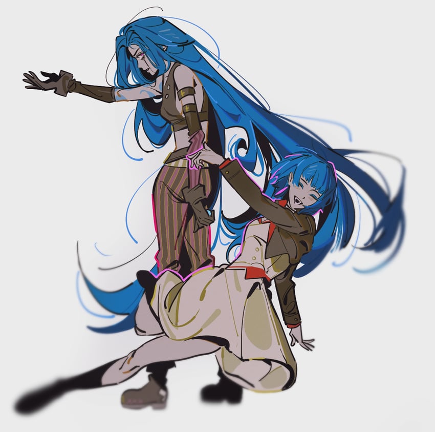 jinx, arcane jinx, and powder (league of legends and 1 more) drawn by pankepen
