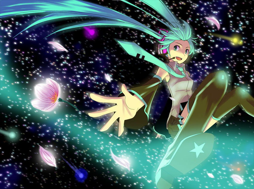 hatsune miku (vocaloid) drawn by kiri_nada