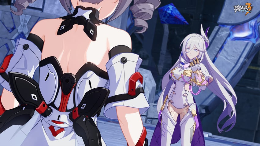 bronya zaychik and misteln schariac (honkai and 1 more)