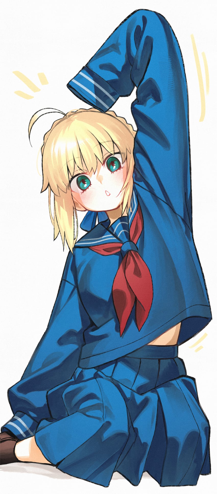 artoria pendragon and master artoria (fate and 1 more) drawn by kamisato_sora