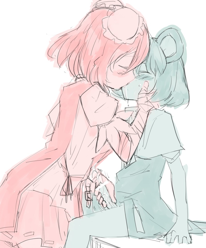 nazrin and ibaraki kasen (touhou) drawn by sape_(saperon_black)