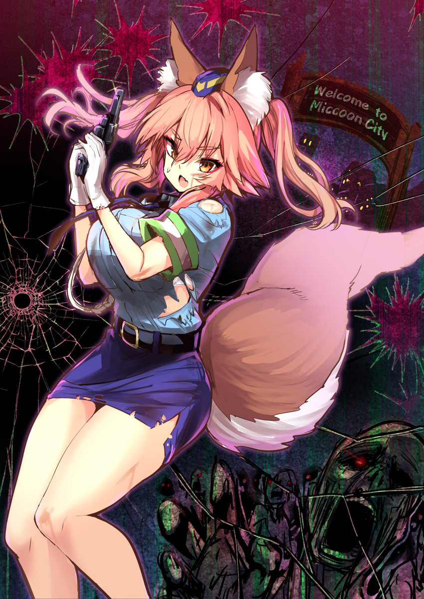 tamamo and tamamo no mae (fate and 4 more) drawn by wisespeak