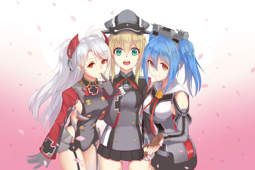 prinz eugen (kantai collection and 2 more) drawn by qijiang_dayou