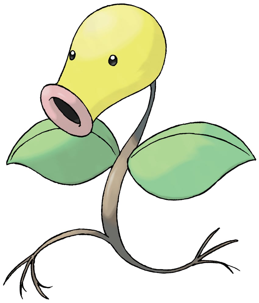 bellsprout (pokemon and 1 more) drawn by sugimori_ken