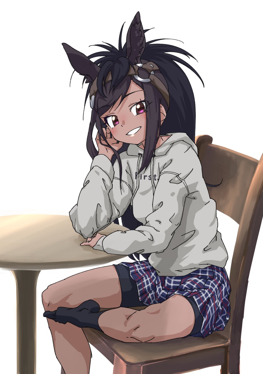 brown thoroughbred (kemono friends and 1 more) drawn by tanabe_(fueisei)