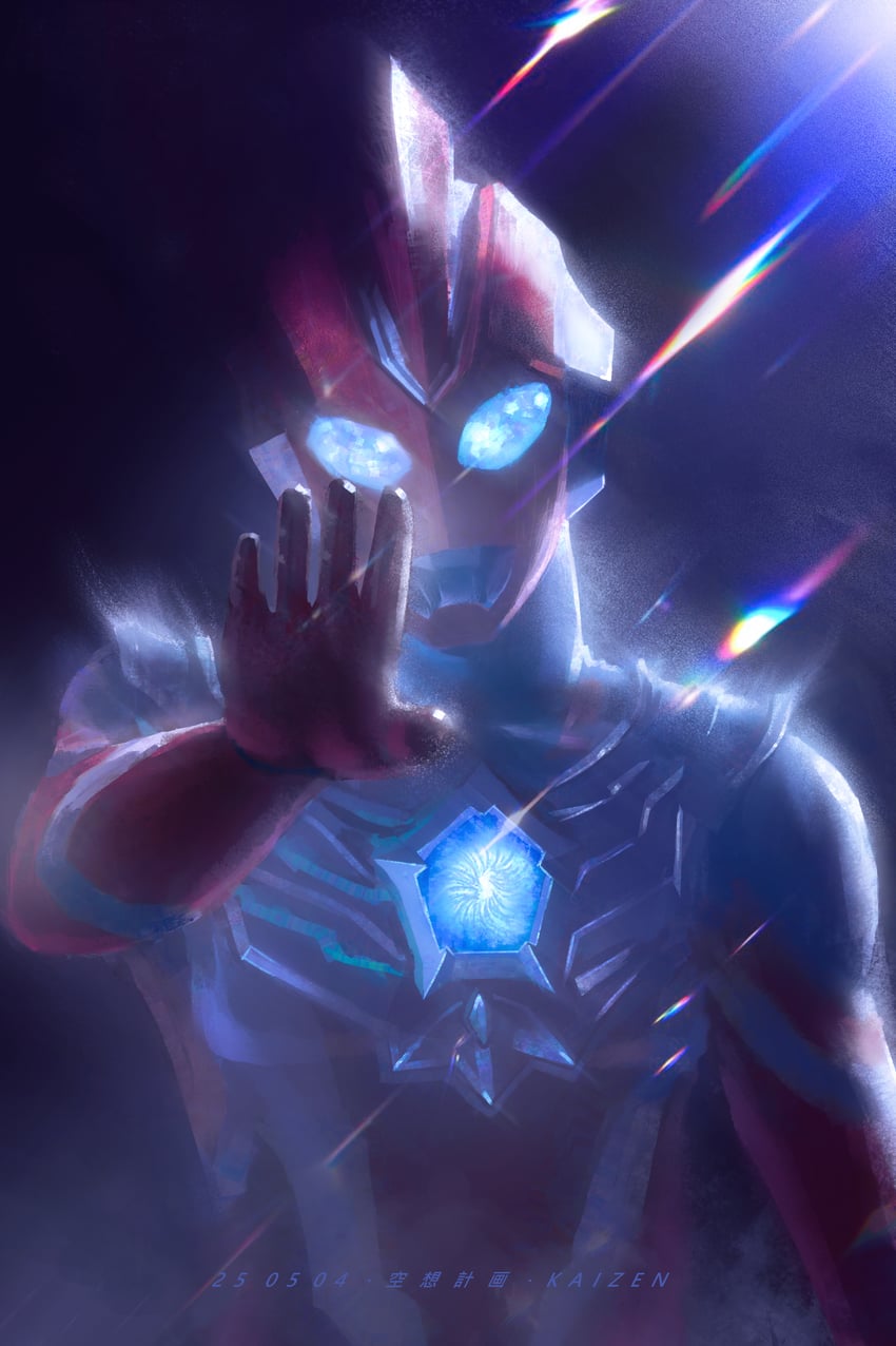 ultraman omega (ultra series and 1 more) drawn by kaizen_(mark1951)