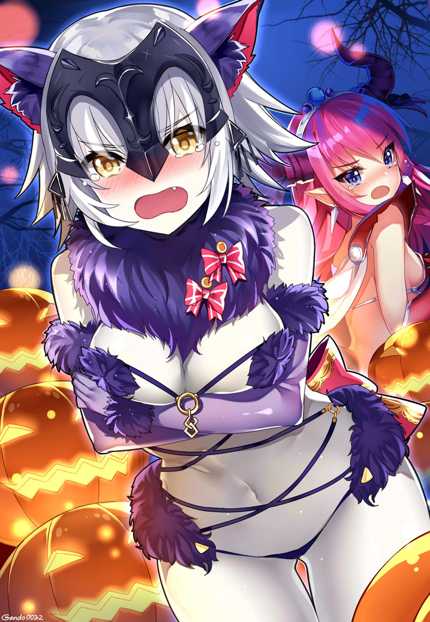 mash kyrielight, jeanne d'arc alter, and elizabeth bathory (fate and 1 more) drawn by gendo0032