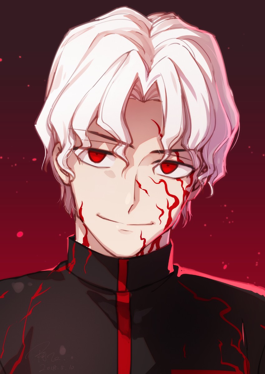 matou shinji (fate and 1 more) drawn by linjie