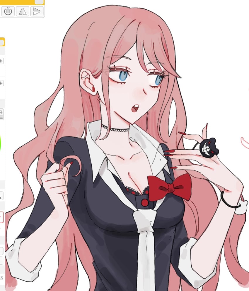 enoshima junko (danganronpa and 1 more) drawn by sa_(3_tyo_3)