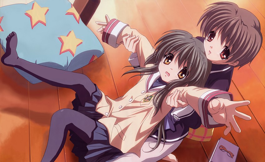 ibuki fuuko and ibuki kouko (clannad) drawn by ikeda_kazumi