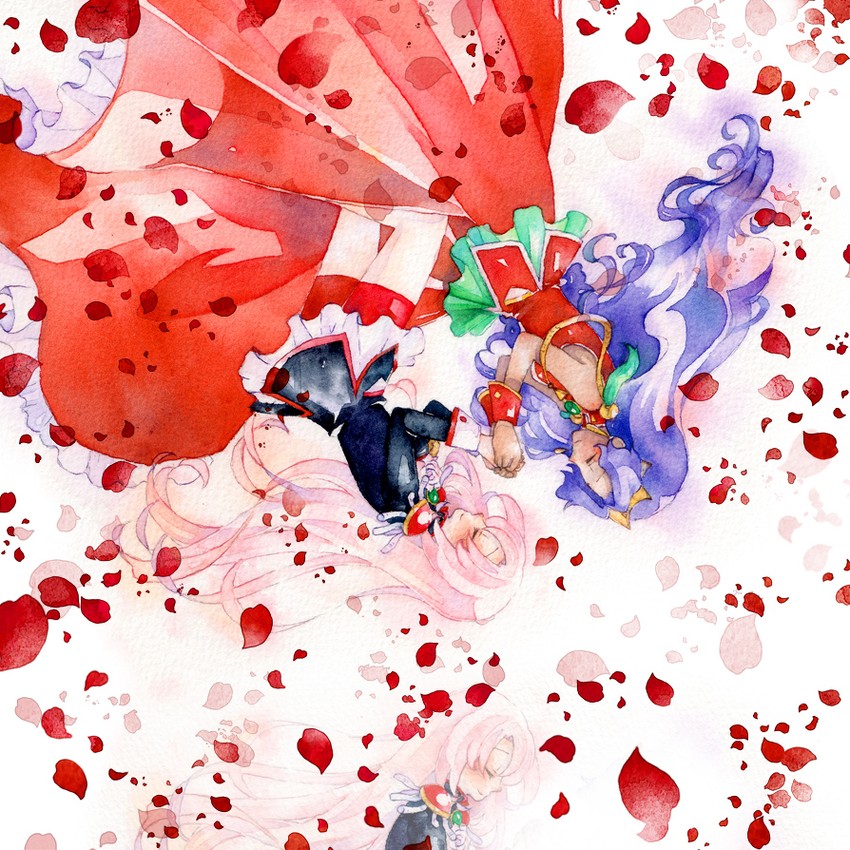 tenjou utena and himemiya anthy (shoujo kakumei utena) drawn by harutou_(ticta)