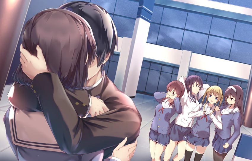 kasumigaoka utaha, sawamura spencer eriri, hyoudou michiru, hashima izumi, and aki tomoya (saenai heroine no sodatekata and 2 more) drawn by aotsuki_kaoru