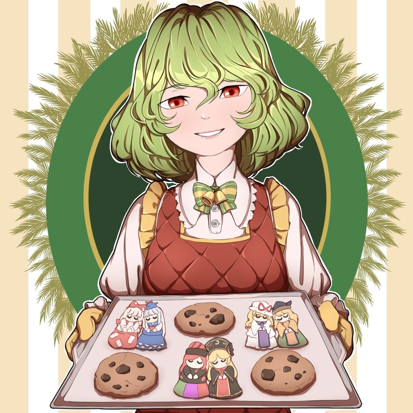 yakumo yukari, fujiwara no mokou, kazami yuuka, kamishirasawa keine, junko, and 2 more (touhou) drawn by mefomefo