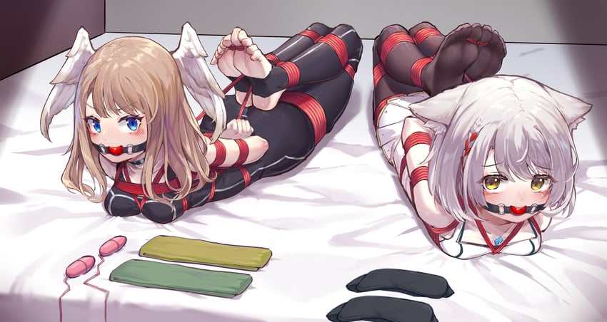 mio and eunie (xenoblade chronicles and 1 more) drawn by xiongmao