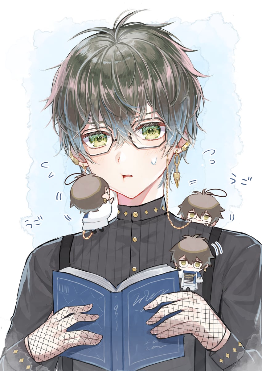 ike eveland (nijisanji and 1 more) drawn by zuwaineko