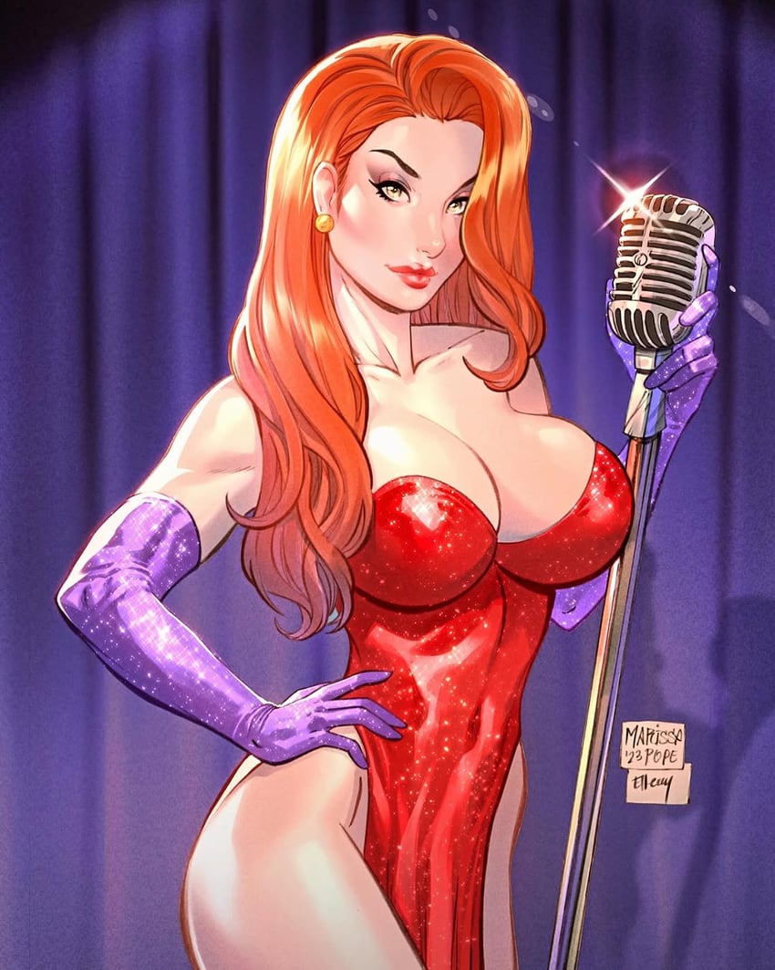 jessica rabbit (who framed roger rabbit) drawn by marissa_pope