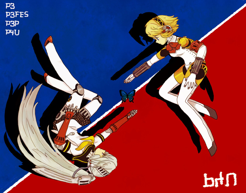 aigis and labrys (persona and 2 more) drawn by pika_(korok)