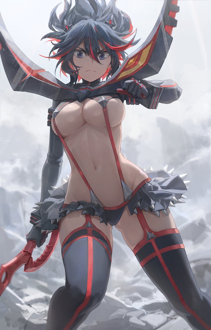 matoi ryuuko and senketsu (kill la kill) drawn by free_style_(yohan1754)