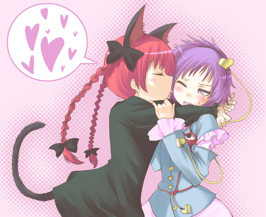 komeiji satori and kaenbyou rin (touhou) drawn by hane_(hanegoya)