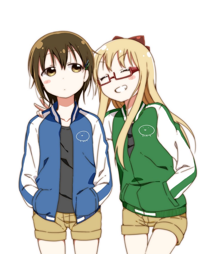 toshinou kyouko, funami yui, and namori (yuruyuri) drawn by shigure_(sigre)