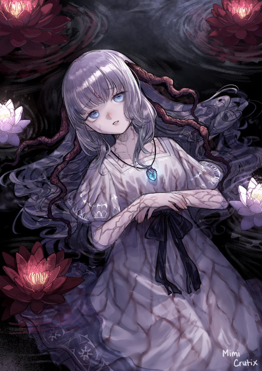 lily (ender lilies quietus of the knights) drawn by mimicrutix