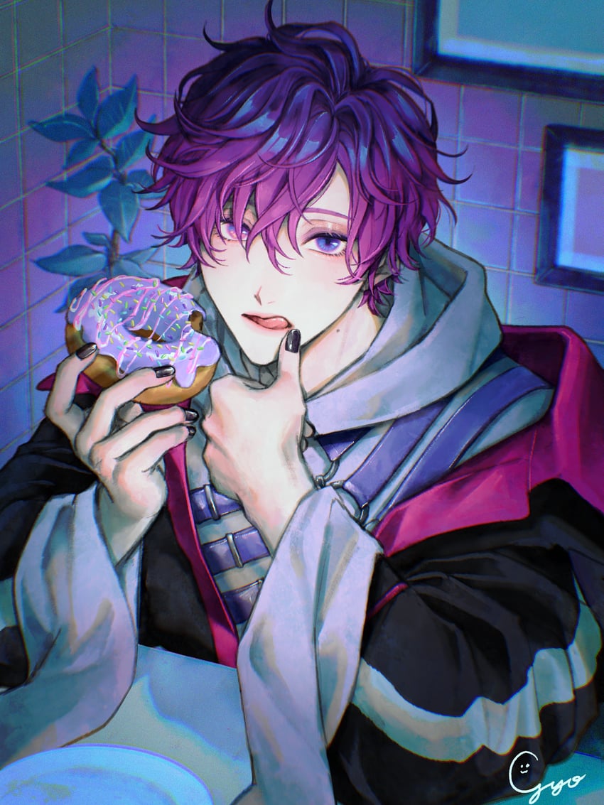 uki violeta (nijisanji and 1 more) drawn by gyoza_(gyozadaisuki_23)