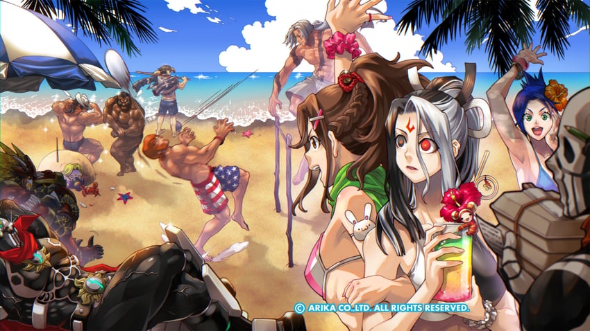 nanase, blair dame, skullomania, darun mister, shirase, and 1 more (arika and 1 more)