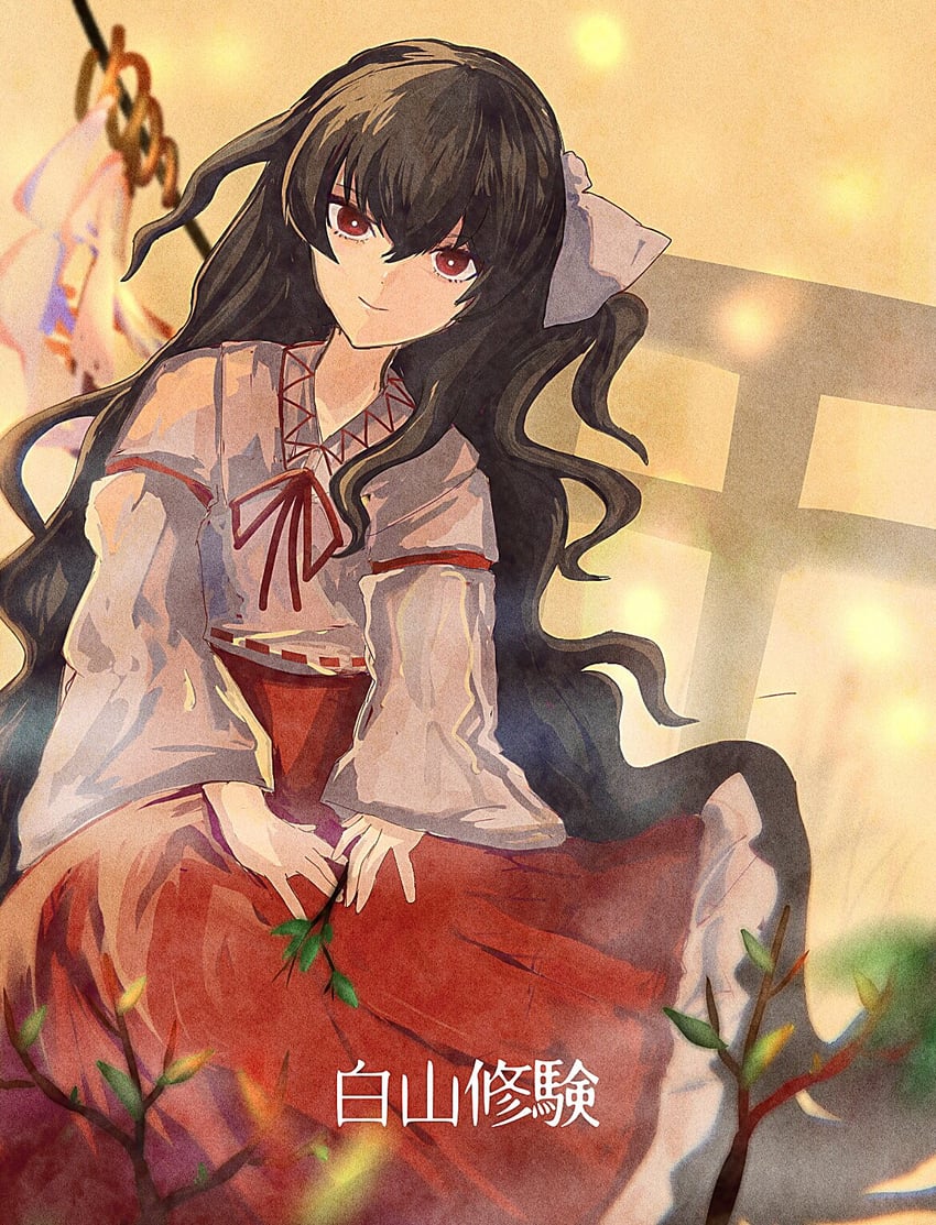 girl who trained on mt. haku (touhou and 1 more) drawn by wamaru