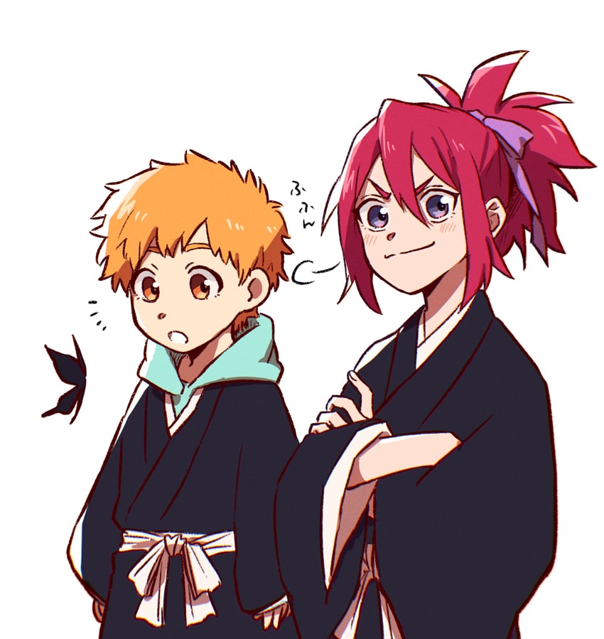 kurosaki kazui and abarai ichika (bleach and 1 more) drawn by choko_egg