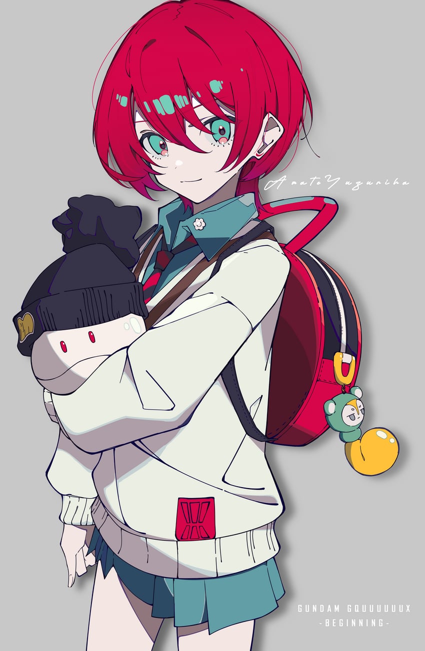 amate yuzuriha and haro (gundam and 1 more) drawn by gugugu_official