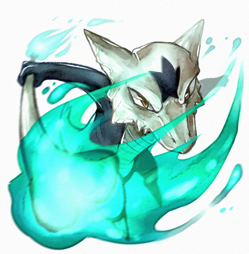 alolan marowak (pokemon and 1 more) drawn by chick_(holywater_1)