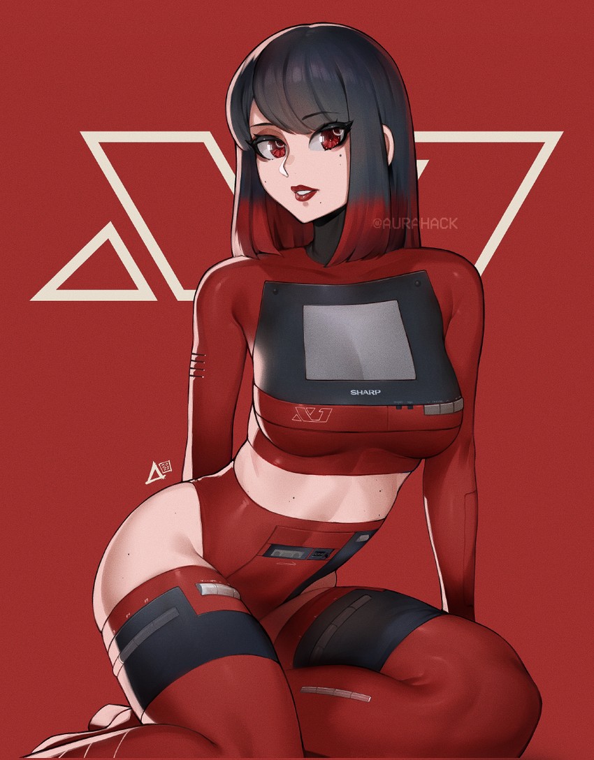 sharp x1 (sharp corporation) drawn by aurahack
