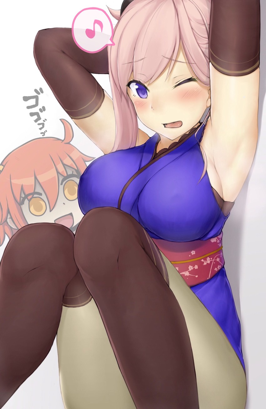 fujimaru ritsuka and miyamoto musashi (fate and 1 more) drawn by genn804ss