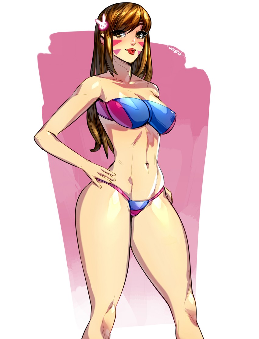 d.va (overwatch and 1 more) drawn by topsu