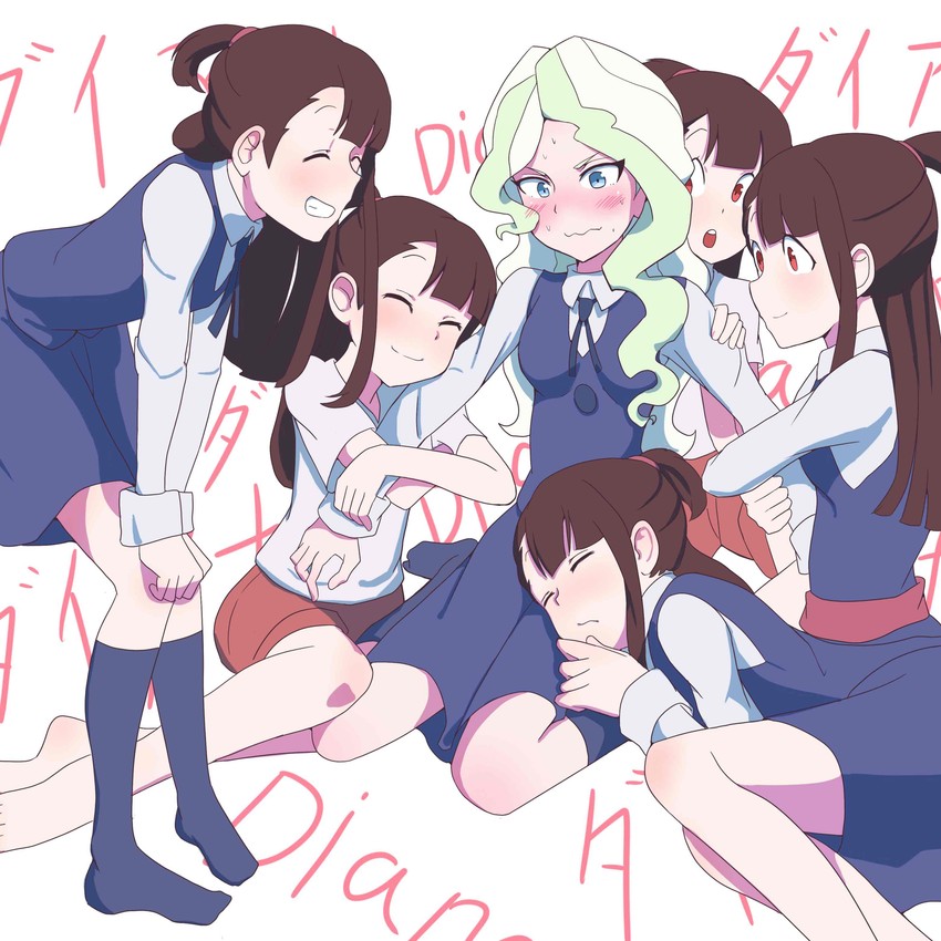 kagari atsuko and diana cavendish (little witch academia) drawn by taichi_suzuki