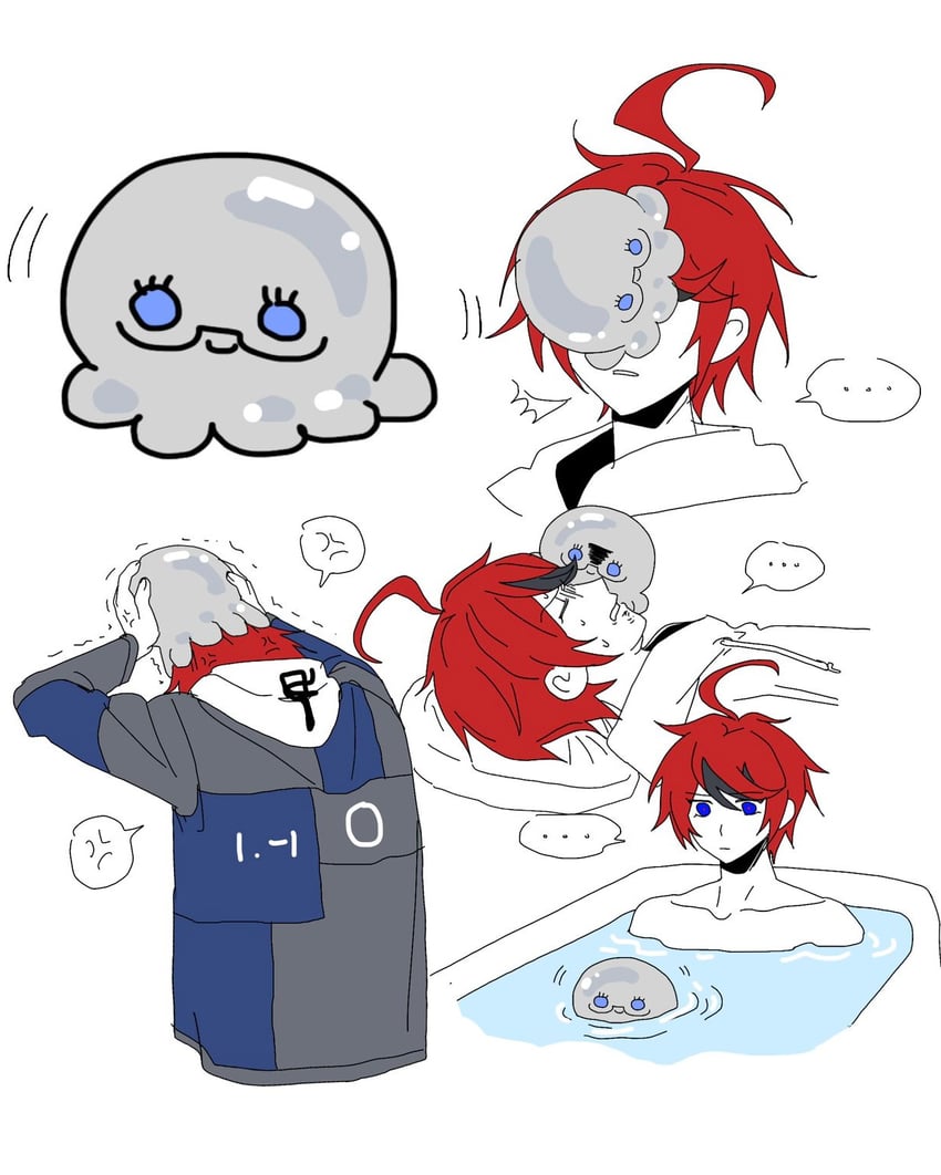 sumino takumi and aotsuki eito (the hundred line -last defense academy-) drawn by kurenaikiyumi