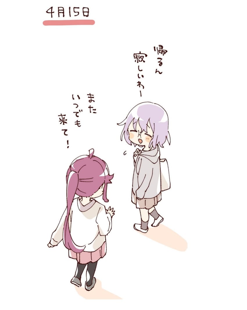 sugiura ayano and ikeda chitose (yuruyuri) drawn by namori