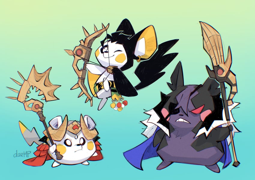 edelgard von hresvelg, dimitri alexandre blaiddyd, morpeko, claude von riegan, emolga, and 1 more (pokemon and 2 more) drawn by dar-draws
