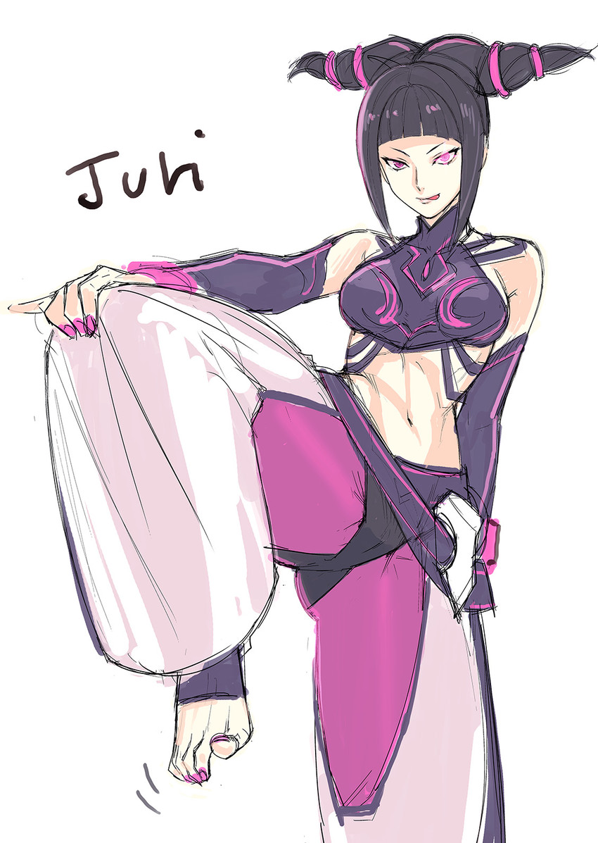 han juri (street fighter and 1 more) drawn by tetsu_(kimuchi)