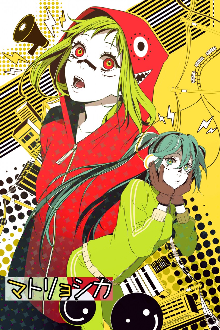 hatsune miku and gumi (vocaloid and 1 more) drawn by tuuuh