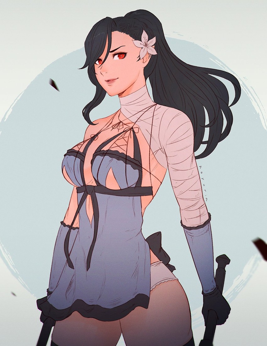 kaine and hilda ware (final fantasy and 3 more) drawn by koyorin