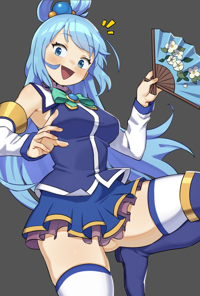 aqua (kono subarashii sekai ni shukufuku wo!) drawn by flowerpigeon