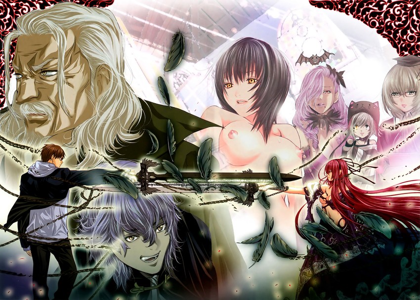 kishimoto lilith, plum, mizumura shinta, makimura chizuru, sakamoto aki, and 3 more (holy knight) drawn by miyazaki_maya