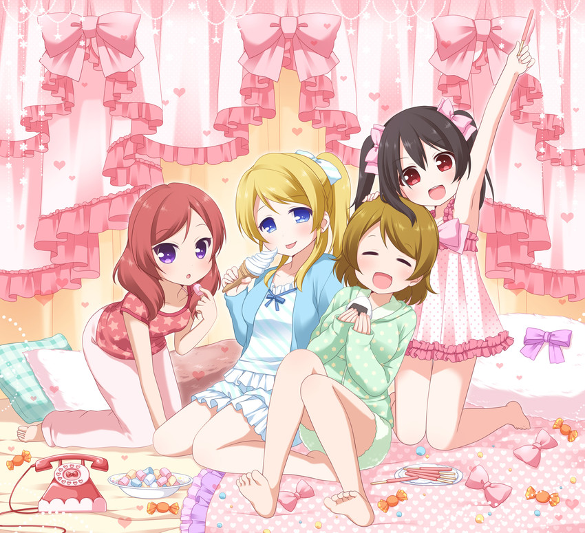 nishikino maki, yazawa nico, ayase eli, and koizumi hanayo (love live! and 1 more) drawn by ringo_yuyu