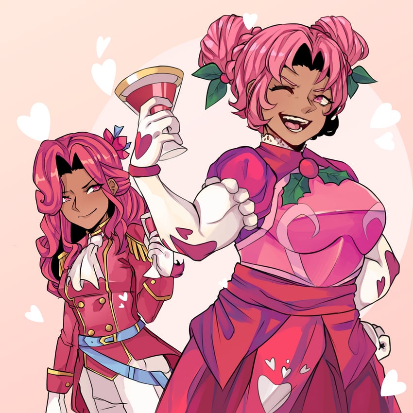 hollyberry cookie and raspberry cookie (cookie run and 1 more) drawn by smiter-jedd
