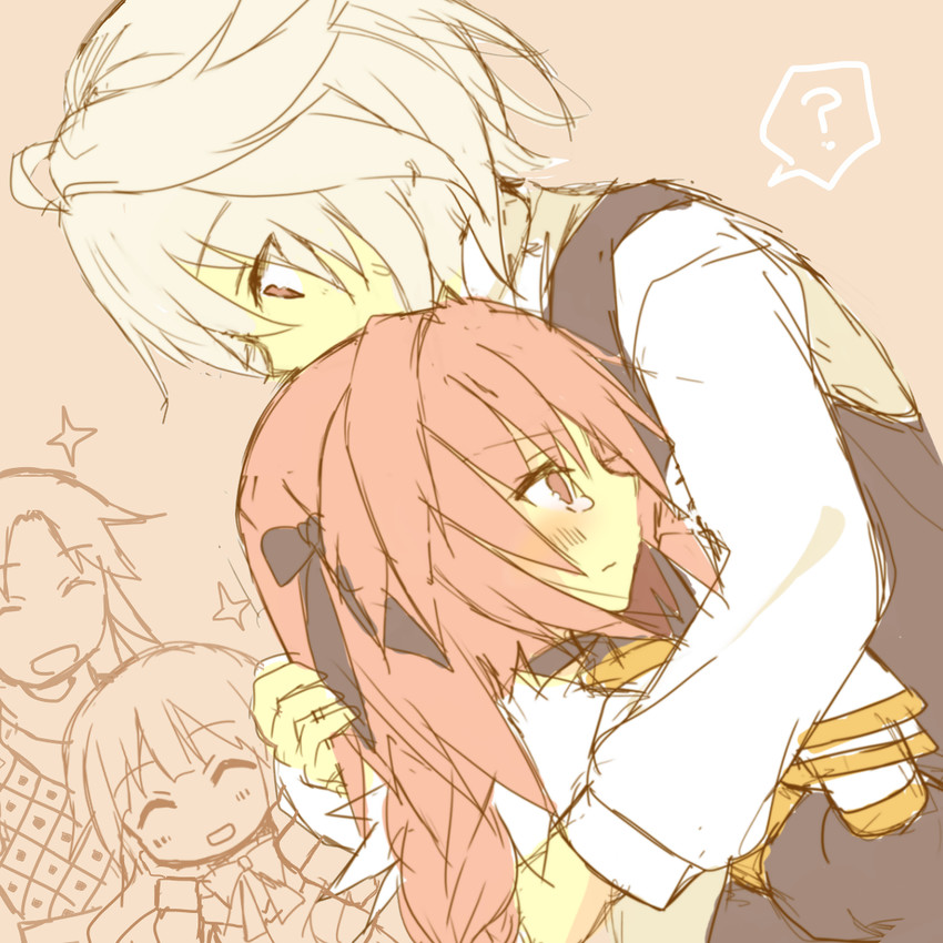astolfo, sieg, chiron, and fiore forvedge yggdmillennia (fate and 1 more) drawn by akafuku_pukoemon