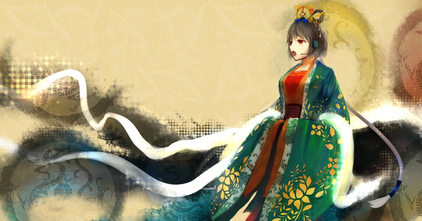 luo tianyi (vocaloid and 1 more) drawn by jiaoshouwen