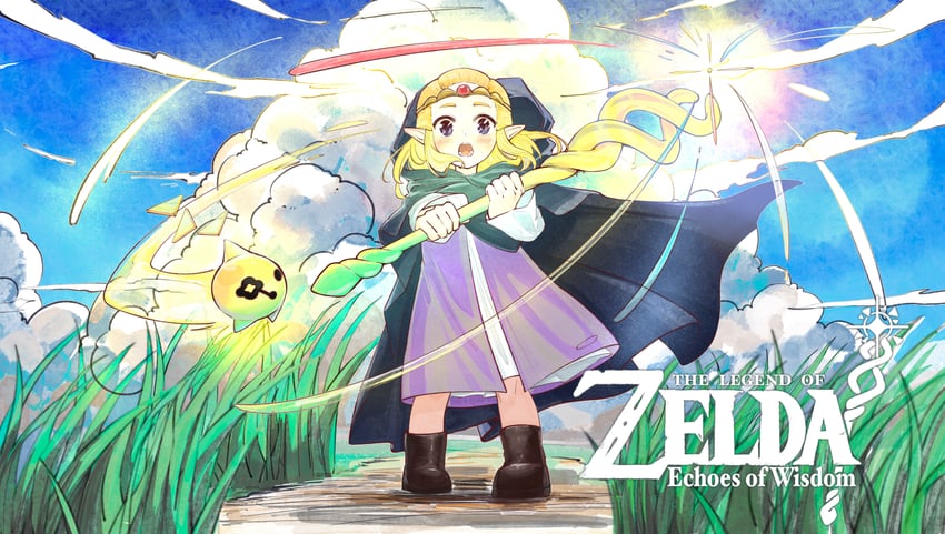princess zelda and tri (the legend of zelda and 1 more) drawn by yoco45rkgk